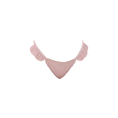 Ivy Swimwear Women's Pink / Purple Rosetta In Blush Pink Bikini Bottoms In Pink/purple