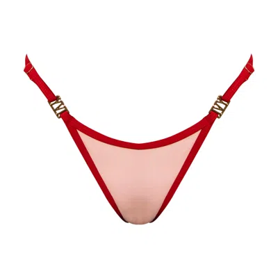 Ivy Swimwear Women's Pink / Red Brooke In Pink Bottoms In Multi