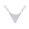 Ivy Swimwear Women's Raven In White Bikini Bottoms In White