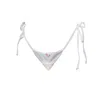 Ivy Swimwear Women's Rosa In White Floral Bikini Bottoms In White