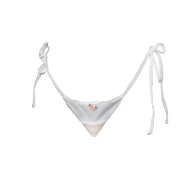 Ivy Swimwear Women's Rosa In White Floral Bikini Bottoms