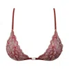Ivy Swimwear Women's Sakura In Ruby Red Bikini Top