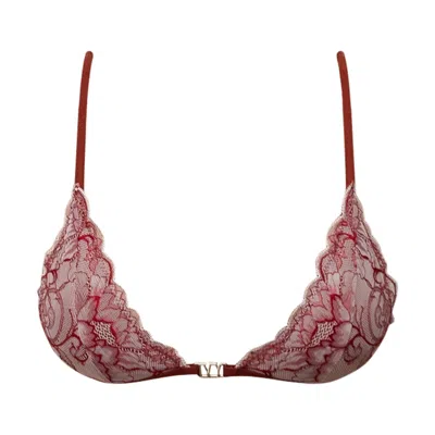 Ivy Swimwear Women's Sakura In Ruby Red Bikini Top