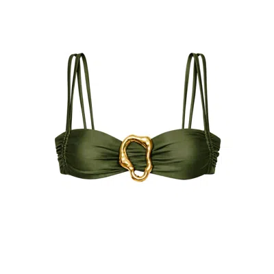 Ivy Swimwear Women's Selene In Army Green Top