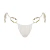 Ivy Swimwear Women's White Ivy In Cream Reversible Bottom In White