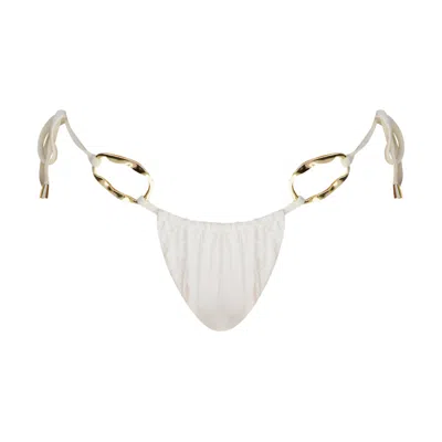 Ivy Swimwear Women's White Ivy In Cream Reversible Bottom