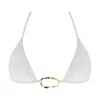 Ivy Swimwear Women's White Ivy In Cream Reversible Top In White
