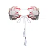 Ivy Swimwear Women's White Lani In Cherry Lace Bikini Top In White