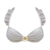 Ivy Swimwear Women's White Rosetta In Cream Bikini Top In White