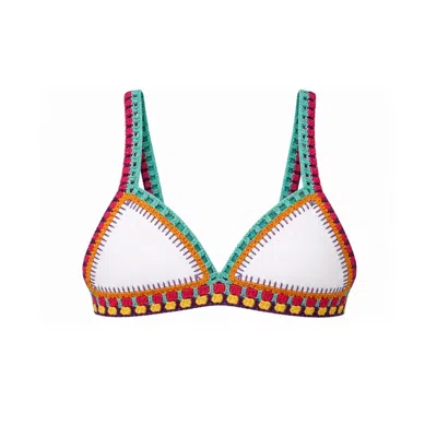 Ivy Swimwear Women's White Sophia In Island Mirage Top In Multi