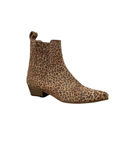 Ivylee Bailey Pointy Ankle Bootie In Leopard In Multi