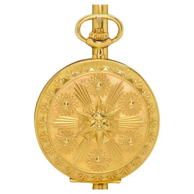 Pre-owned Iwc Schaffhausen 18 Karat Gold Limited Iwc Pocket Watch, Scarabaeus By Ernst Fuchs, Ref. 5420 In Multi