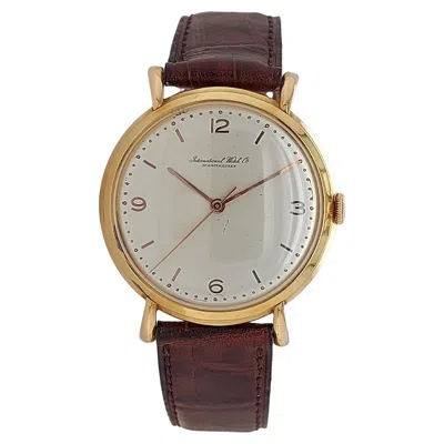 Pre-owned Iwc Schaffhausen 18kt Yellow Gold Iwc Wrist Watch, Caliber 89, Diameter 36.5mm