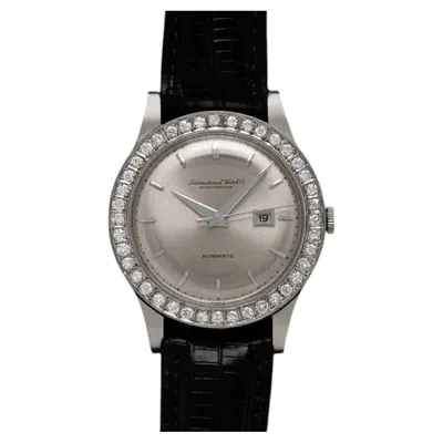 Pre-owned Iwc Schaffhausen 1963 Iwc Vintage Mens Full Size Automatic Cal. 8531 Isomura - Platinum & Diamond In Multiple