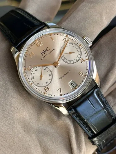 Pre-owned Iwc Schaffhausen 2024 Iwc Iw501705 Portugieser Automatic 42 Release Sand Dune