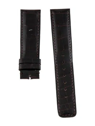 Pre-owned Iwc Schaffhausen 20mm Alligator Watch Strap In Brown