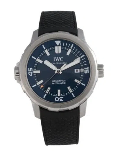 Pre-owned Iwc Schaffhausen Aquatimer Automatic Edition “expedition Jacques-yves Cousteau” Watch In Multicolor