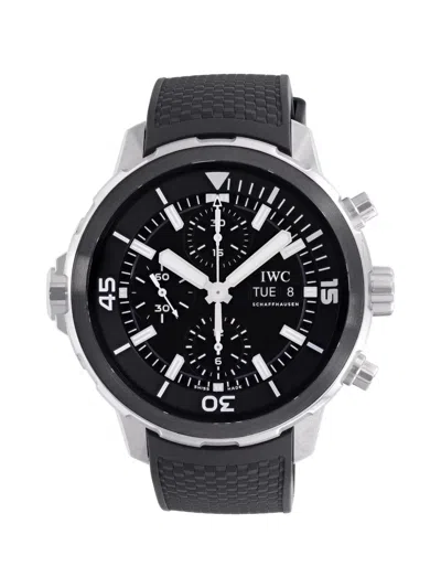 Pre-owned Iwc Schaffhausen Aquatimer Chronograph 44mm Watch In Black