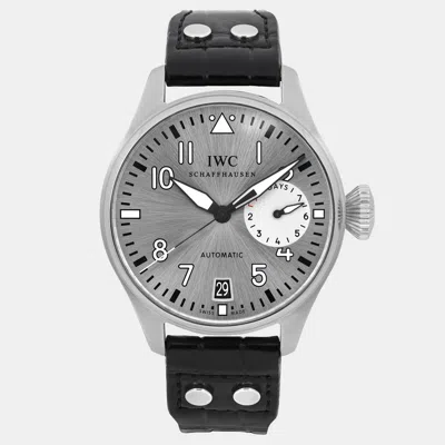Pre-owned Iwc Schaffhausen Big Pilot Iw500906 Automatic Silver Stainless Steel Men's Wristwatch 46 Mm
