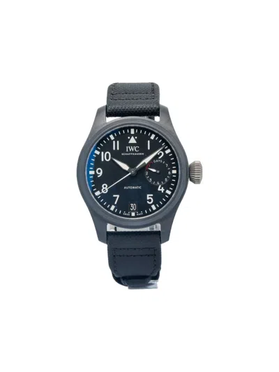 Pre-owned Iwc Schaffhausen Big Pilot Top Gun 46mm In Black