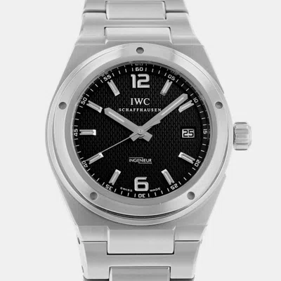 Pre-owned Iwc Schaffhausen Black Stainless Steel Ingenieur Automatic Men's Wristwatch 42.5 Mm