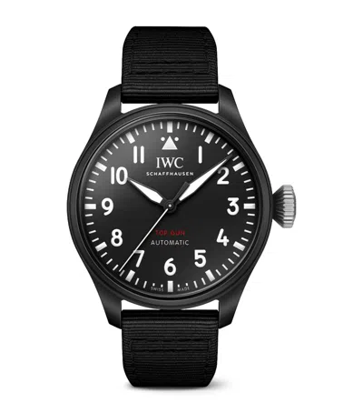 Iwc Schaffhausen Ceramic Big Pilot's Top Gun Watch In Metallic