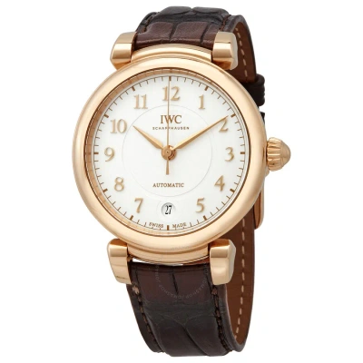 Iwc Schaffhausen Da Vinci Automatic Silver Dial Watch Iw458309 In Brown