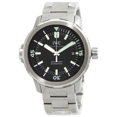 Iwc Schaffhausen Iwc Aquatimer Automatic 42mm Black Dial Men's Watch Iw328803 In Aqua / Black