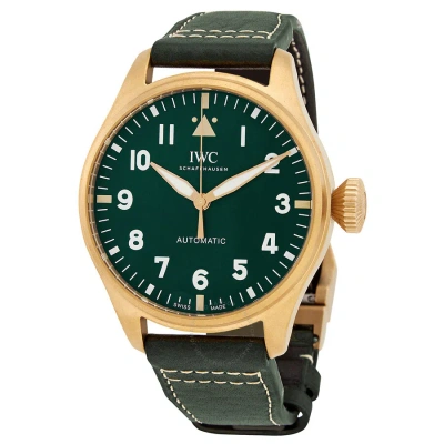 Iwc Schaffhausen Iwc Big Pilot Bronze Spitfire Automatic Green Dial Men's Watch Iw329702