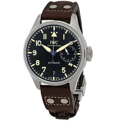 Pre-owned Iwc Schaffhausen Iwc Big Pilots Automatic Black Dial Men's Watch Iw501004