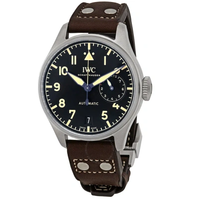 Iwc Schaffhausen Iwc Big Pilots Automatic Black Dial Men's Watch Iw501004 In Black / Blue / Brown / Grey
