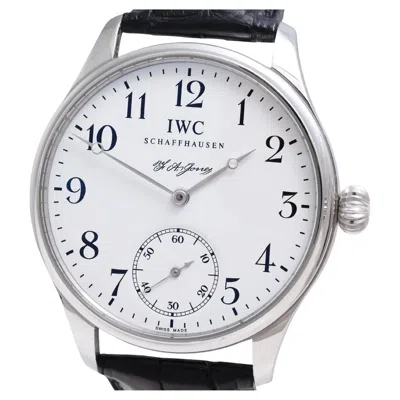 Pre-owned Iwc Schaffhausen Iwc F.a.jones Portuguese Platinum Limited Edition Wristwatch, Iw544202, Full Set In Multi