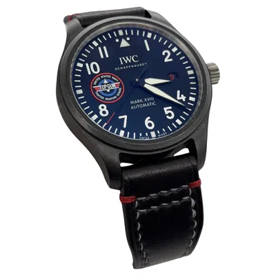 Pre-owned Iwc Schaffhausen Iwc Iw324712 Pilots Mark Xviii Top Gun Sfti Black Ceramic 41mm Box Paper 2022
