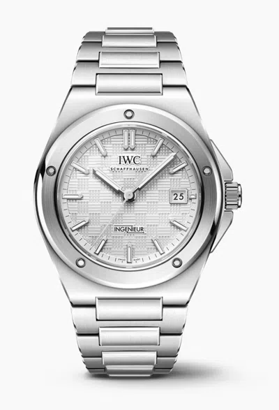 Pre-owned Iwc Schaffhausen Iwc Iw328902 Ingenieur Automatic 40 Model Silver Dial 2024 Bnib