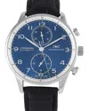 Iwc Schaffhausen Iwc Men's Portugieser Watch, Circa 2006 (authentic Pre-loved) In Blue