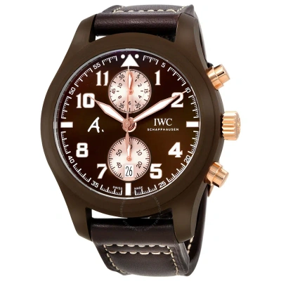 Iwc Schaffhausen Iwc Pilot Brown Dial Chronograph Automatic Men's Watch Iw388006