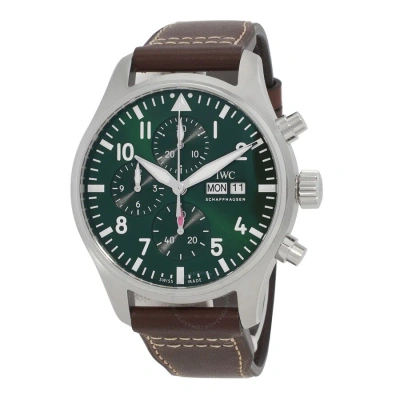 Iwc Schaffhausen Iwc Pilot Chronograph Automatic Green Dial Men's Watch Iw378005