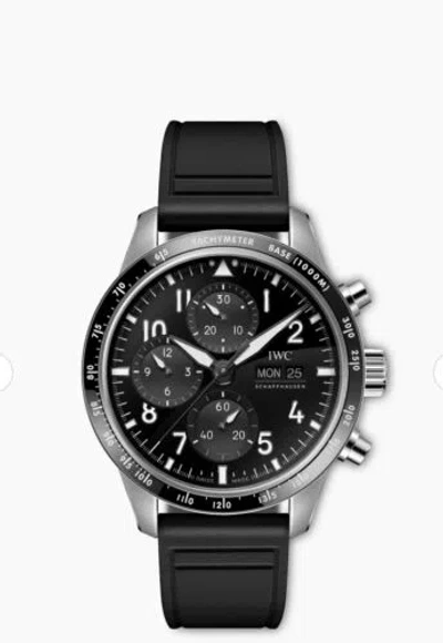 Pre-owned Iwc Schaffhausen Iwc Pilot's Performance Chronograph Amg 41 Iw388305 Watch Titanium 2024