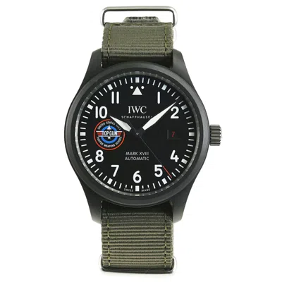 Pre-owned Iwc Schaffhausen Iwc Pilot Watch Wristwatch () In Black