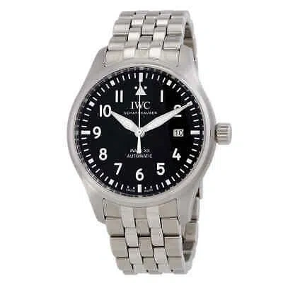 Pre-owned Iwc Schaffhausen Iwc Pilots Automatic Black Dial Men's Watch Iw328202