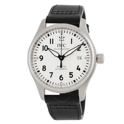 Iwc Schaffhausen Iwc Pilots Automatic White Dial Men's Watch Iw328207 In Black / White