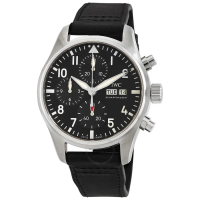 Iwc Schaffhausen Iwc Pilots Chronograph Automatic Black Dial Men's Watch Iw388111