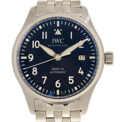 Iwc Schaffhausen Iwc Pilots Mark Xx Automatic Blue Dial Men's Watch Iw328204 In Gold