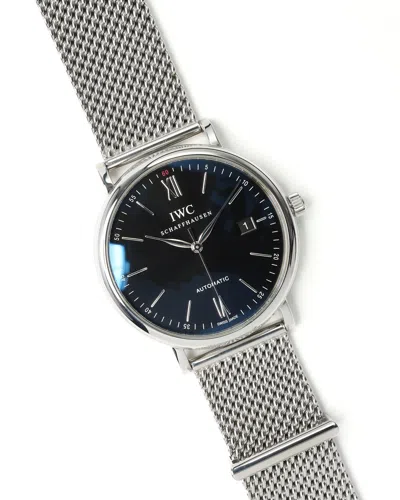 Iwc Schaffhausen Iwc Portofino 40mm Iw356506 2015 Watch In Black