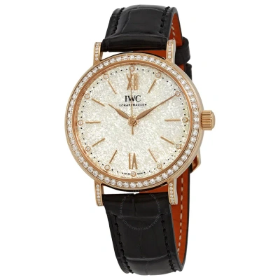 Iwc Schaffhausen Iwc Portofino Automatic 18kt Rose Gold Diamond Ladies Watch Iw357406