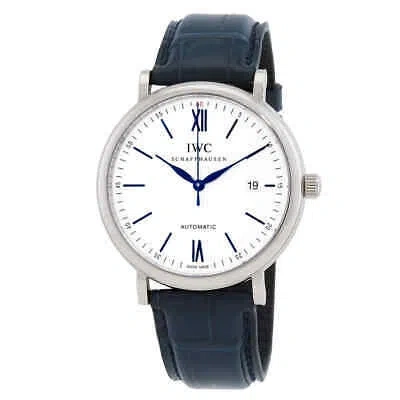 Pre-owned Iwc Schaffhausen Iwc Portofino Automatic Silver Dial Men's Watch Iw356527