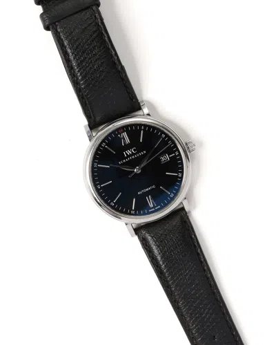 Iwc Schaffhausen Iwc Portofino Black Dial Watch