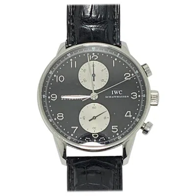 Pre-owned Iwc Schaffhausen Iwc Portuguese Stopwatch In Multi