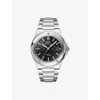Iwc Schaffhausen Mens Black Iw328901 Ingenieur Stainless-steel Automatic Watch In Black