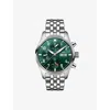 Iwc Schaffhausen Mens Green Iw388104 Pilot's Watch Chronograph Stainless-steel Automatic Watch In Green